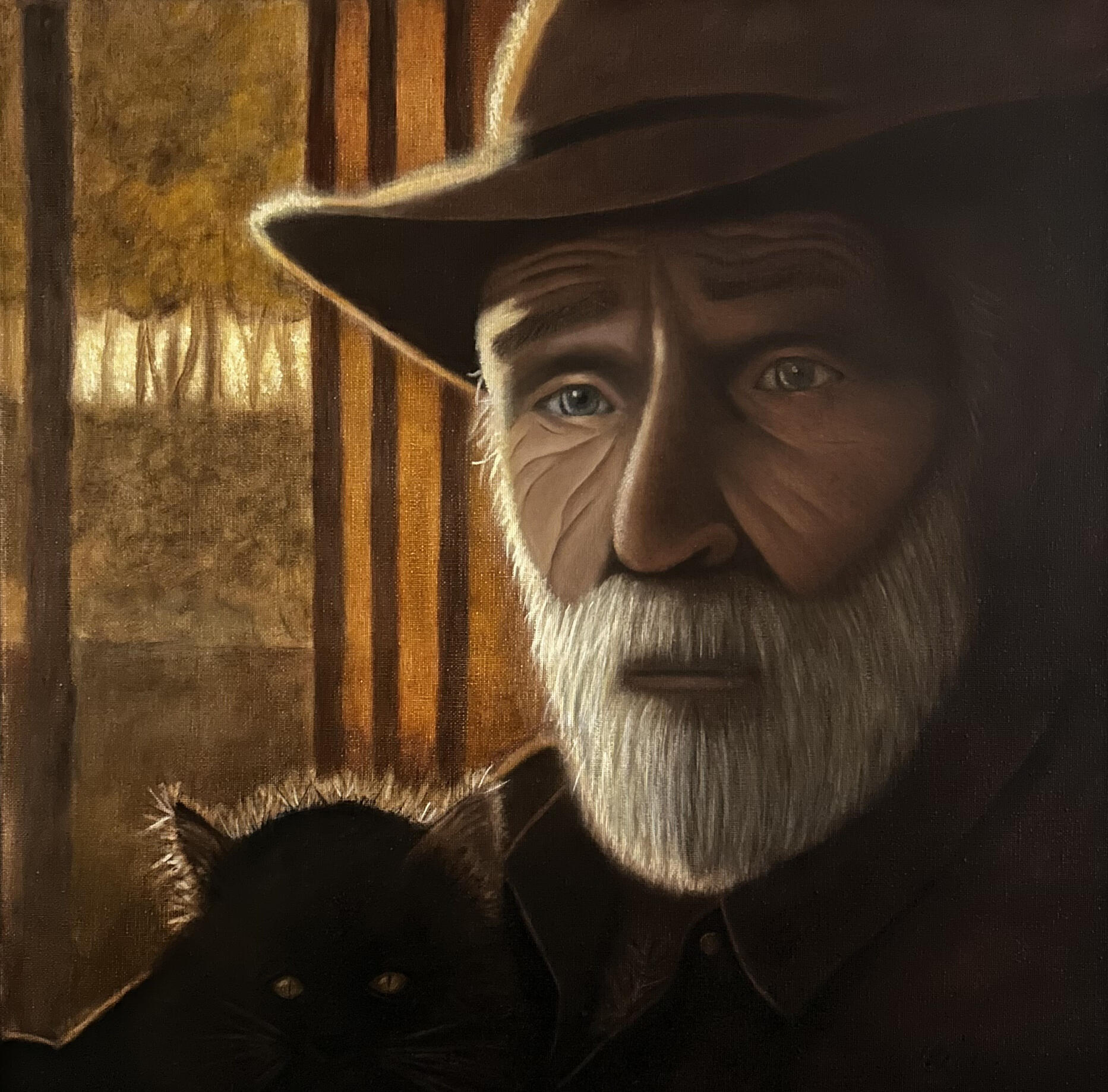 The Keeper - 20x20 oil on canvas